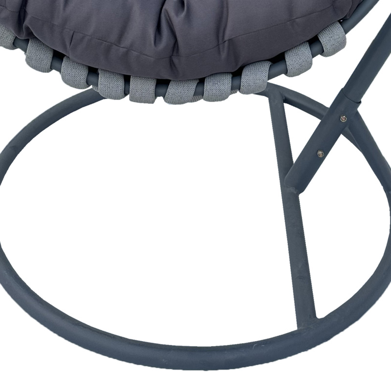 Люлка Nest с основа Makito в сив нюанс 100x105x195см - Image 6
