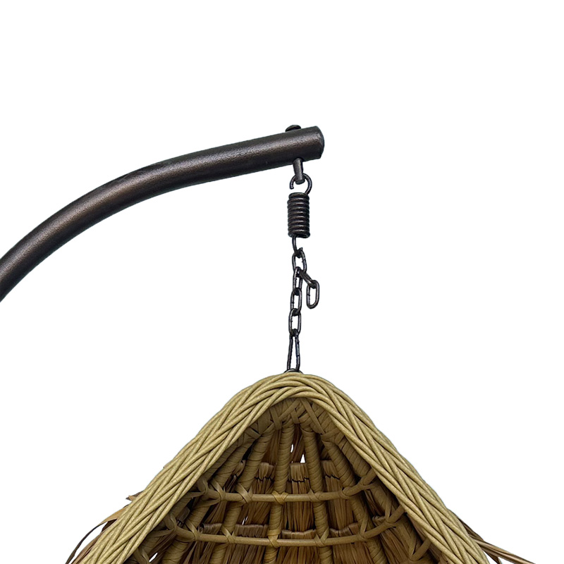 Люлка Nest с основа Varur ратан в бежов нюанс 120x105x195см - Image 5