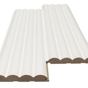 МДФ 3D Стенен панел БЯЛ Wave Standard 802040 16/119/2750мм