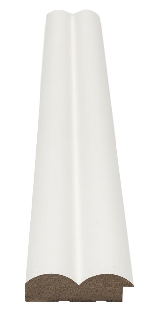 ДВОЙНА НАЧАЛНА-КРАЙНА ЧАСТ за МДФ 3D Стенен панел БЯЛ WAVE Standard 802040 16/55/2750мм