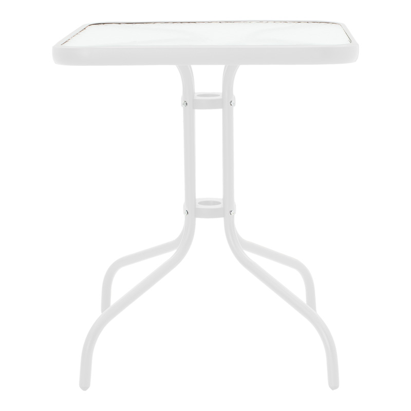 Градински комплект мебели Watson-Calan 3бр бял - бежов 70x70x70см - Image 6