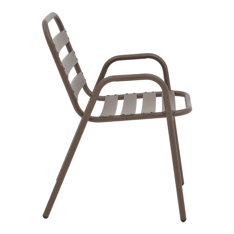 Градински комплект мебели Watson-Sussie 3бр кафяв цвят 60x60x70см - Image 4