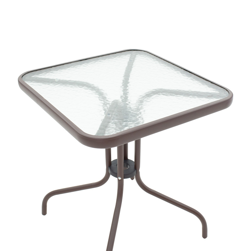 Градински комплект мебели Watson-Sussie 3бр кафяв цвят 60x60x70см - Image 7
