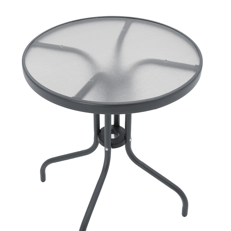 Градински комплект мебели Watson-Tade 3бр антрацит Φ60x70см - Image 7