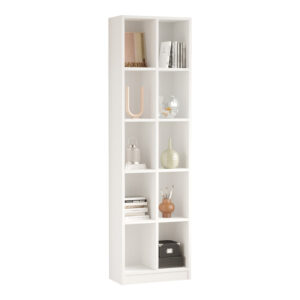 Библиотека Oteca бял цвят 51.1x25.4x180см