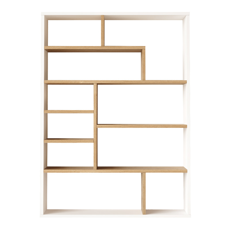 Етажерка Decora в естествен и бял нюанс 90x22x123,6см - Image 2