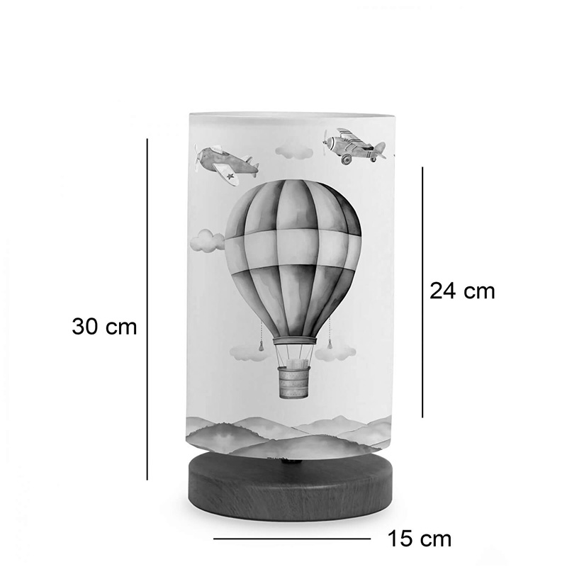 Детска настолна лампа Balon многоцветна Φ15x30см - Image 2