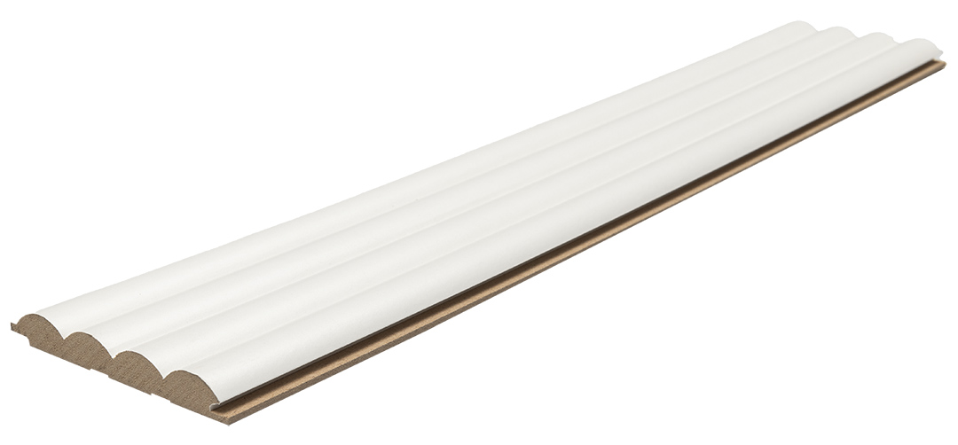 МДФ 3D Стенен панел БЯЛ Wave Standard 802040 16/119/2750мм - Image 3