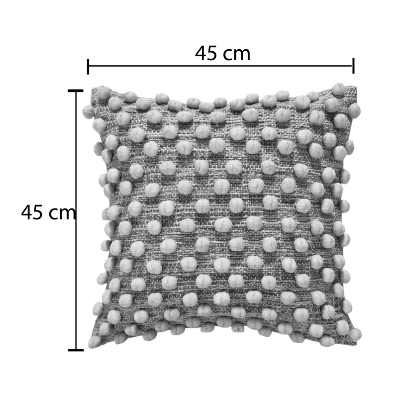 Декоративна възглавница Finne в бежов нюанс 45x45x2,5см - Image 3