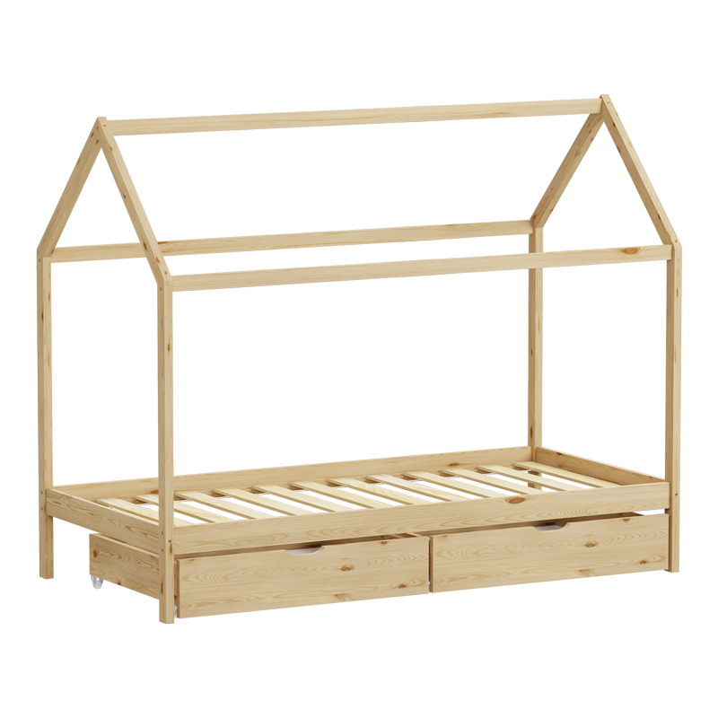 Детско легло Mellin Montessori борово дърво в естествен нюанс 90x190см - Image 3