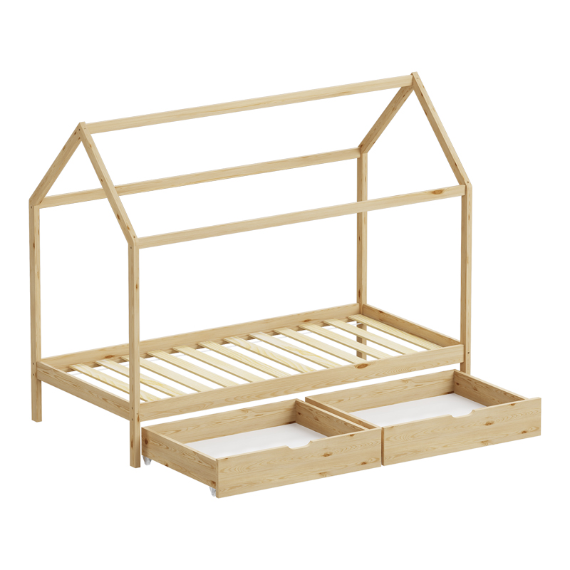 Детско легло Mellin Montessori борово дърво в естествен нюанс 90x190см - Image 4