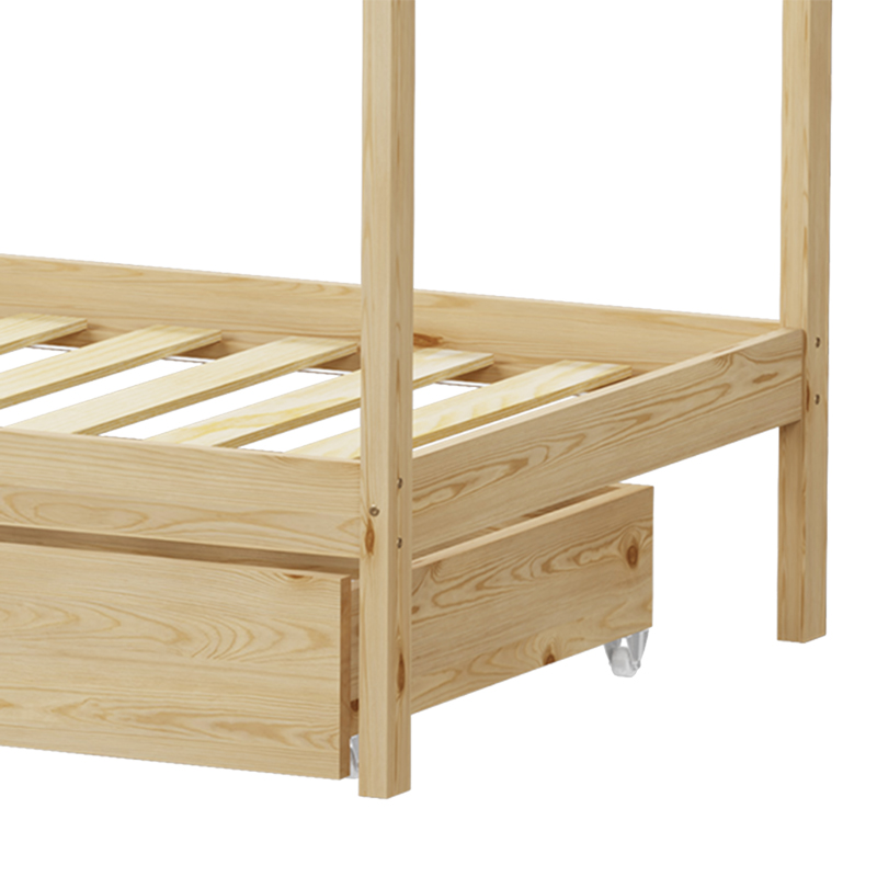 Детско легло Mellin Montessori борово дърво в естествен нюанс 90x190см - Image 7