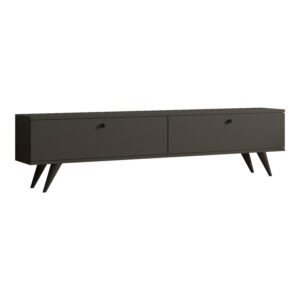 ТВ шкаф Jate в цвят антрацит 160x25x40см
