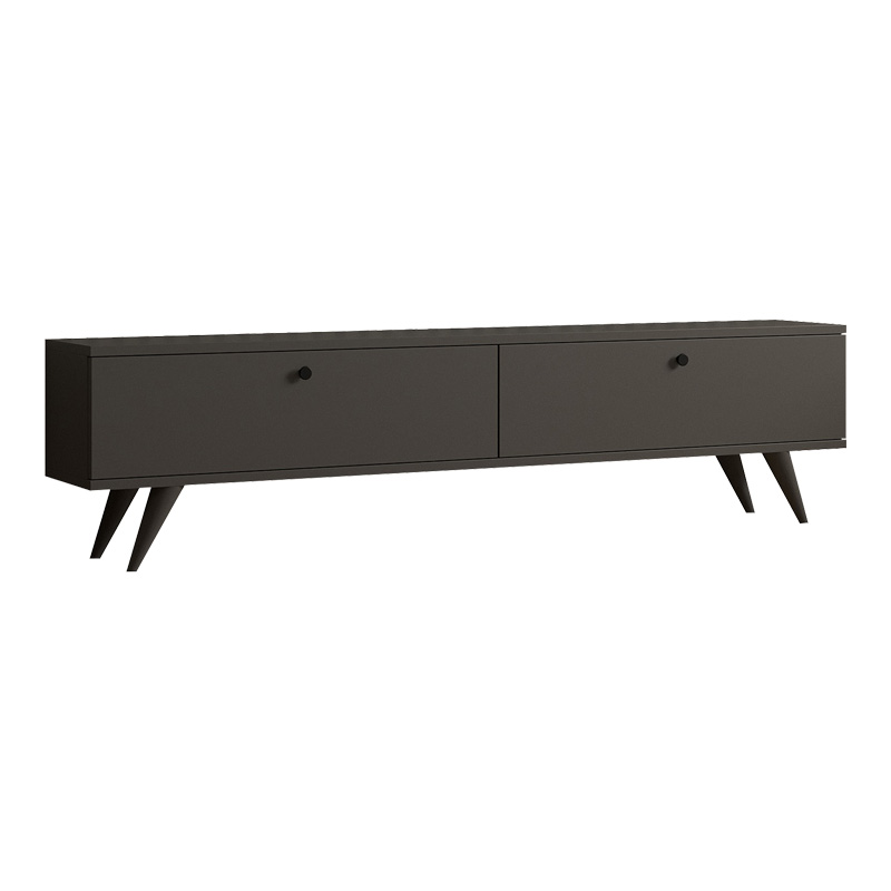 ТВ шкаф Jate в цвят антрацит 160x25x40см