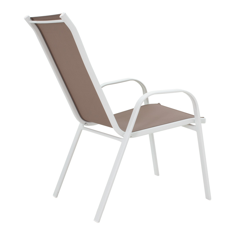 Комплект градинска маса Calan-Ensure 5бр в бял нюанс 120x70x70см - Image 3