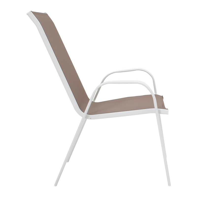 Комплект градинска маса Calan-Ensure 5бр в бял нюанс 120x70x70см - Image 4