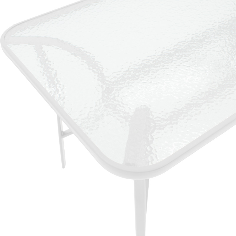 Комплект градинска маса Calan-Ensure 5бр в бял нюанс 120x70x70см - Image 7