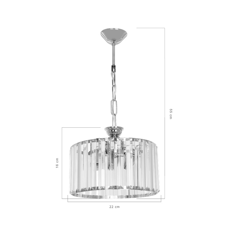 Полилей Lavina I E27 в златист цвят Φ27x21cm - Image 4