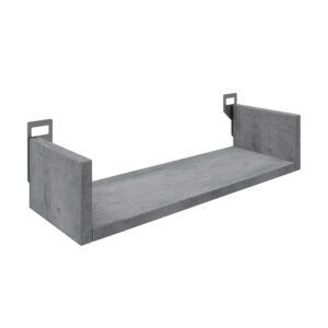 Стенен рафт Derva в сив нюанс 45x15x10см