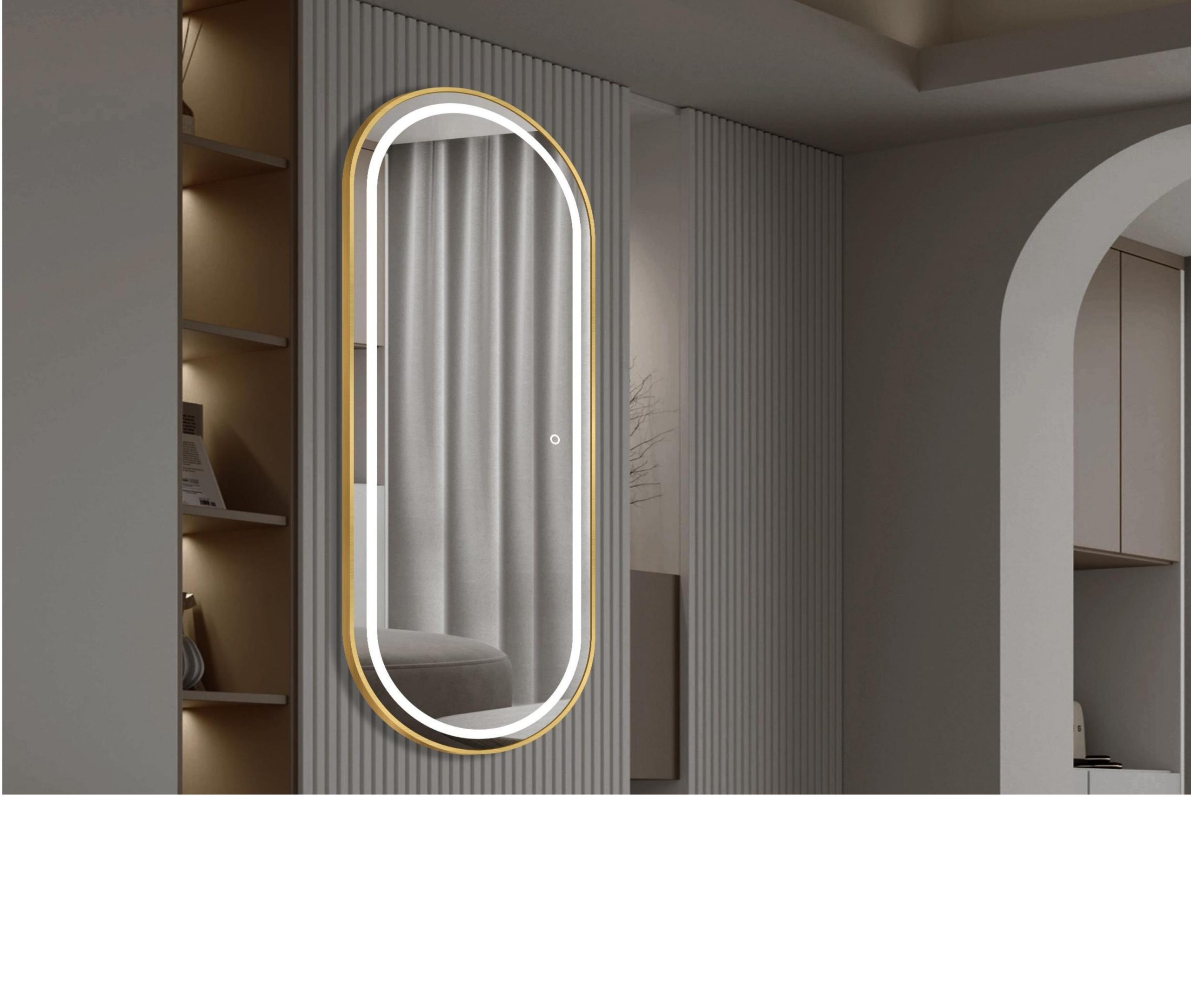 LED Стенно огледало 60х160см