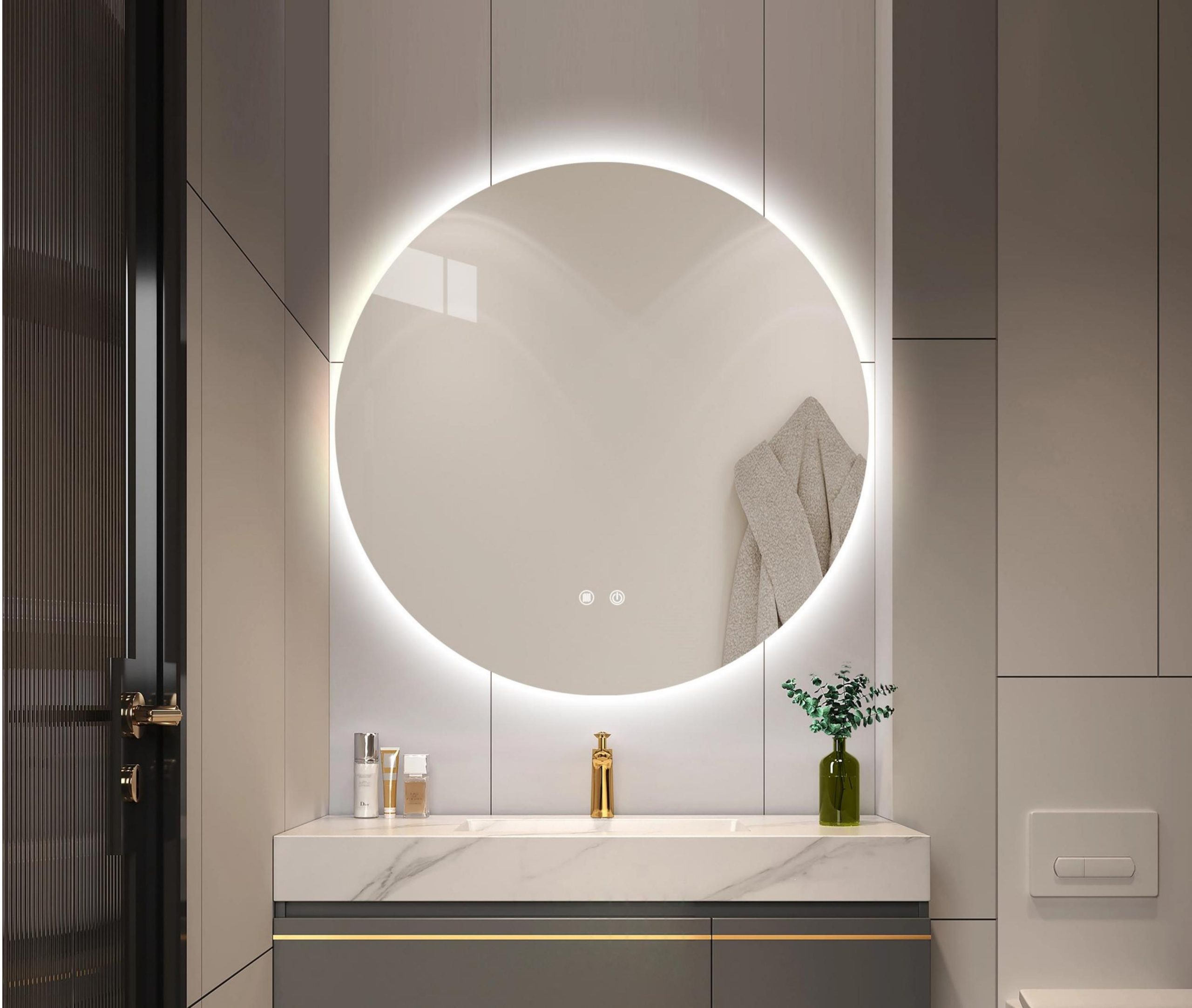 LED огледало кръгло R-01 60см