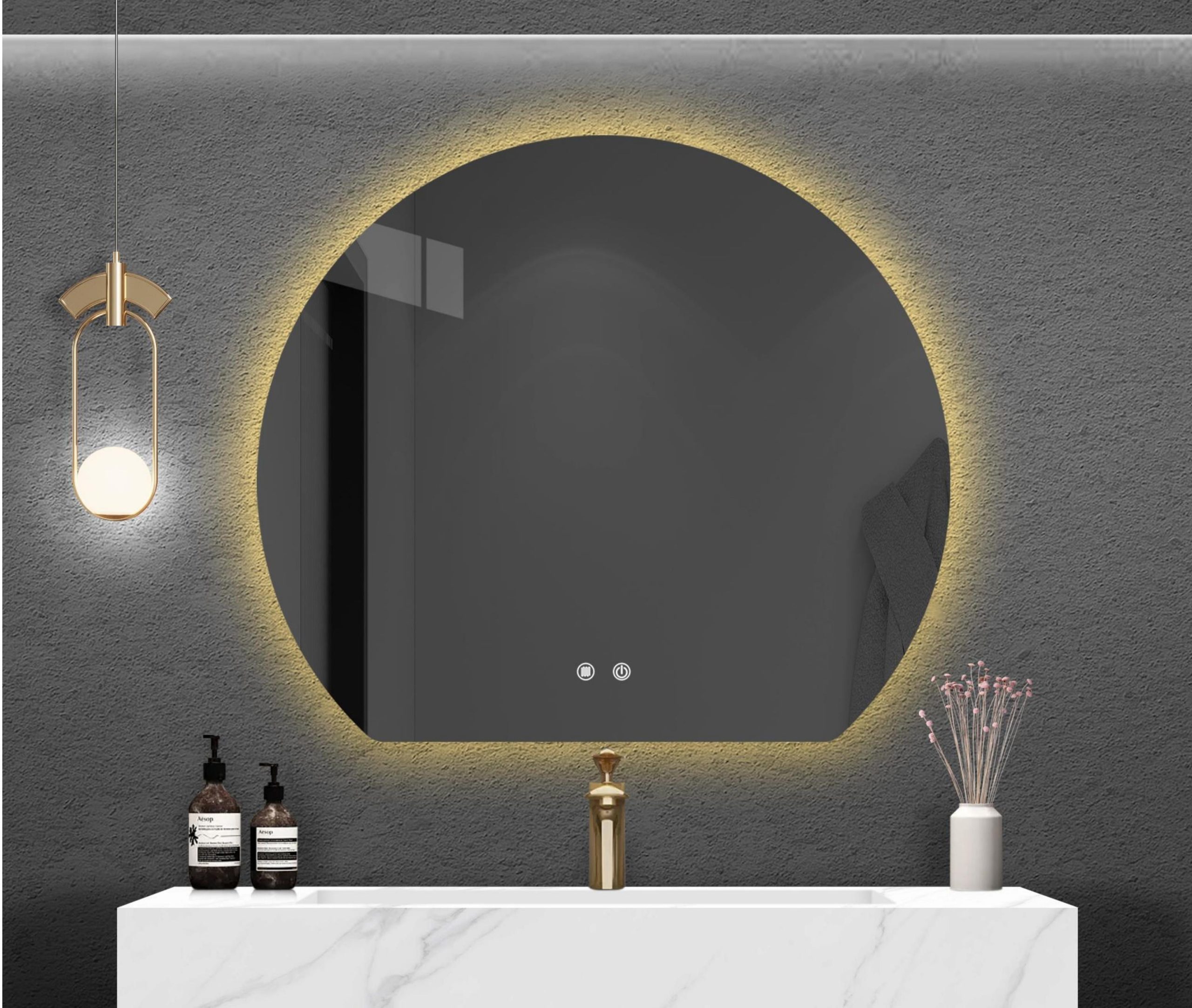 LED огледало S-01 80x70см
