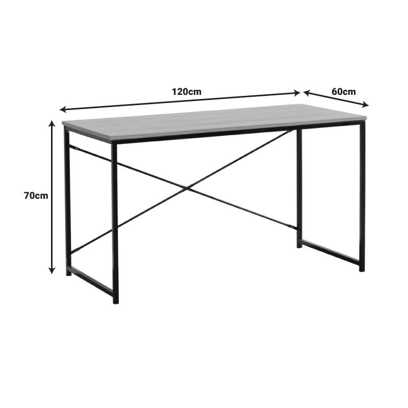 Работно бюро Bailon в цвят дъб 120x60x70см - Image 4