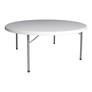 Кръгла маса за кетъринг Comfort в бяло Φ180x74см