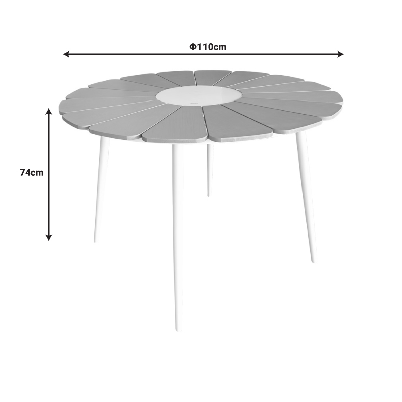 Градинска маса Pinap Φ110x74см - Image 4