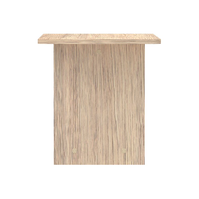 Маса Kumba в дъбов цвят 80x40x42см - Image 4