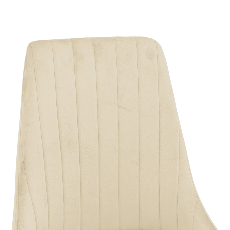 Стол Azori бежов кадифен 49x55x85см - Image 6