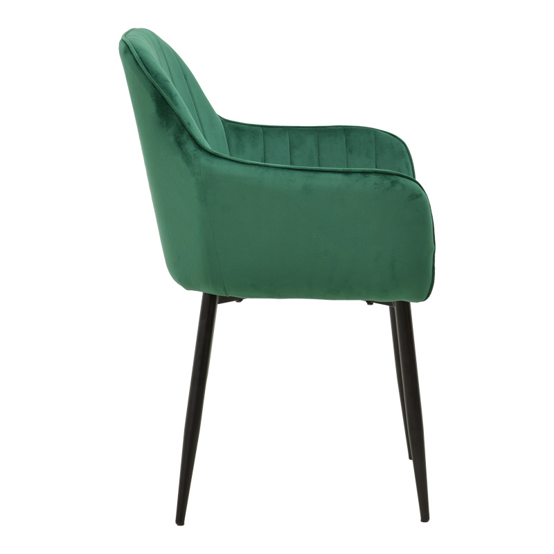 Кресло Noor зелено кадифе 58x58x86см - Image 3