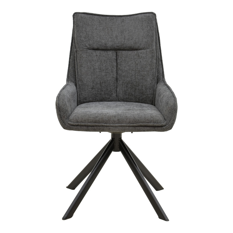 Стол Konelian цвят антрацит 54x63x88см - Image 4