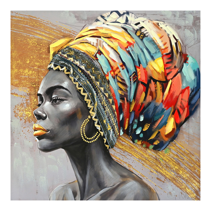 Картина на платно Africana I 100x3x100см