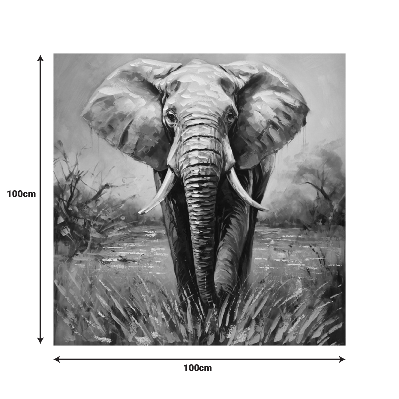 Картина върху платно Elepho 100x3x100см - Image 2