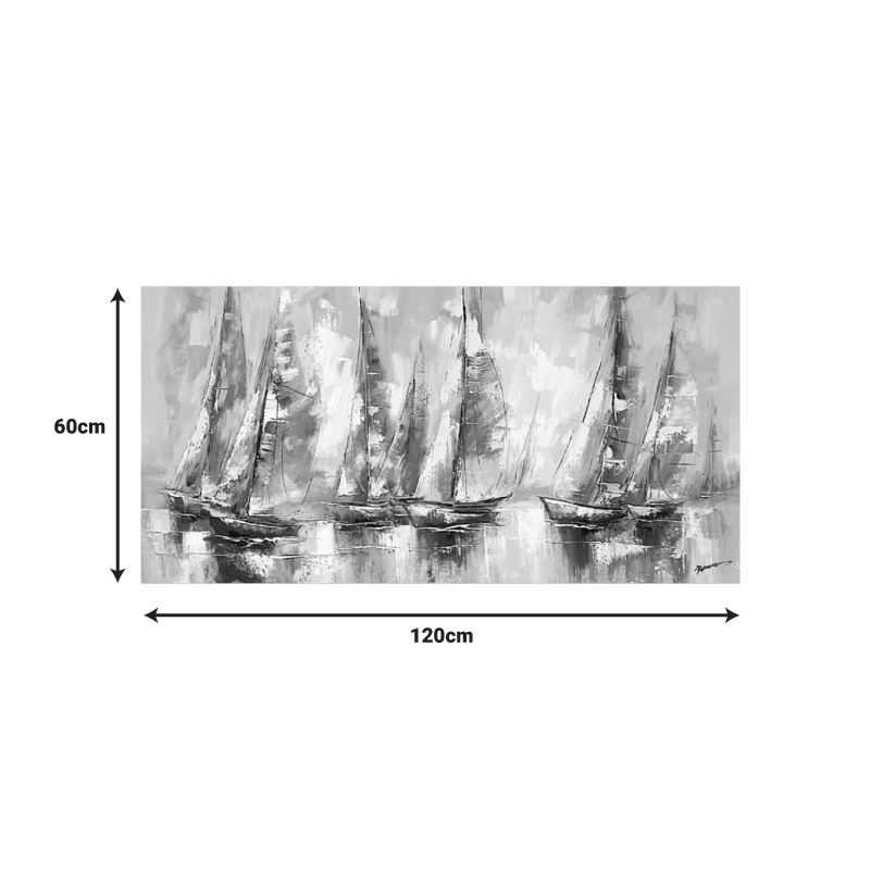 Картина на платно Yelkan I 120x3.5x60см - Image 2