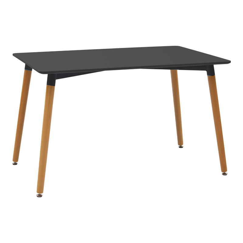 Трапезна маса Natali-Noor комплект от 5 MDF бяло-бежово-черно 120x80x76см - Image 5