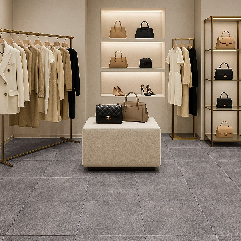 КЛАСИЧЕСКИ LVT ВИНИЛОВИ ПЛОЧКИ 2.5мм ЦВЯТ СИВ 21009 - Image 4