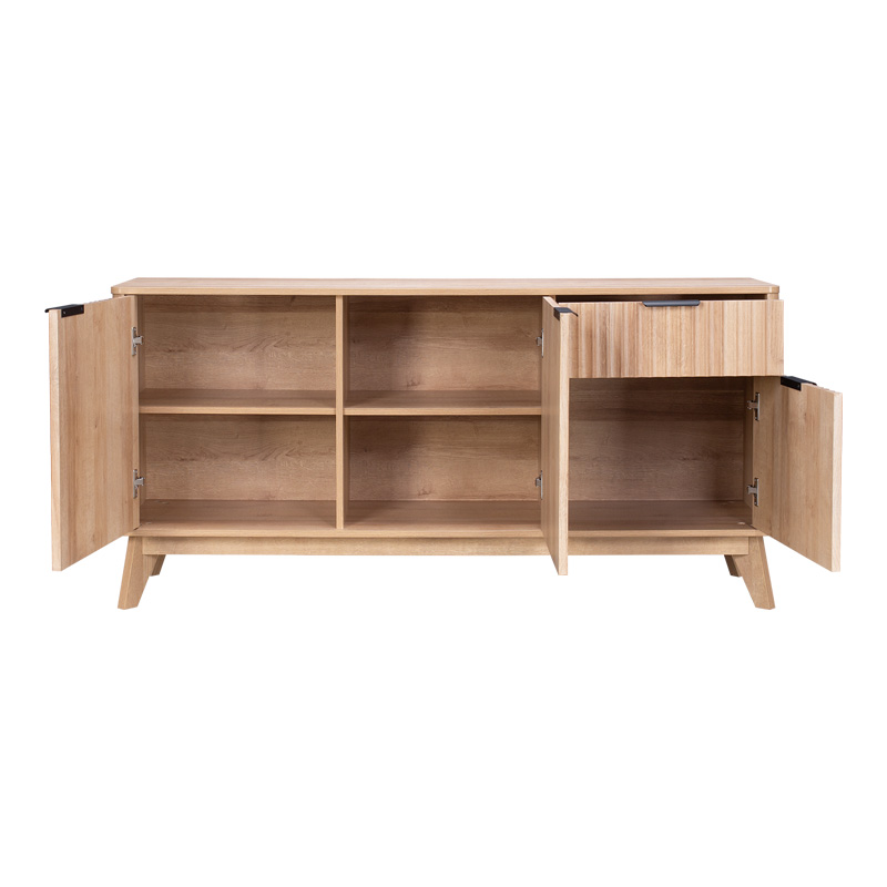 Бюфет Hamea MDF в естествен цвят 150x39.5x73см - Image 5