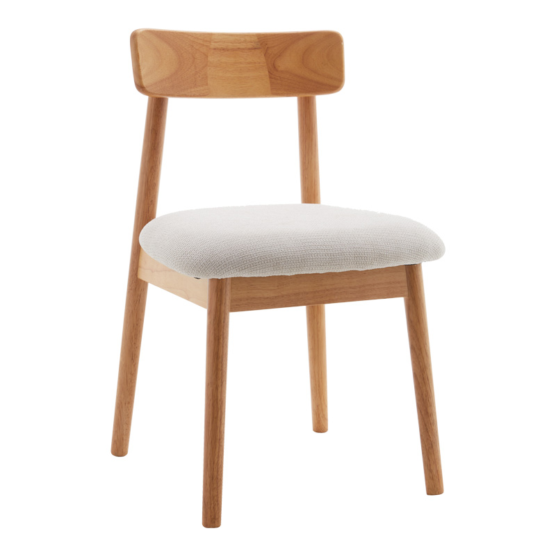 Стол Tullo от каучуково дърво в естествен нюанс 46x45x78см