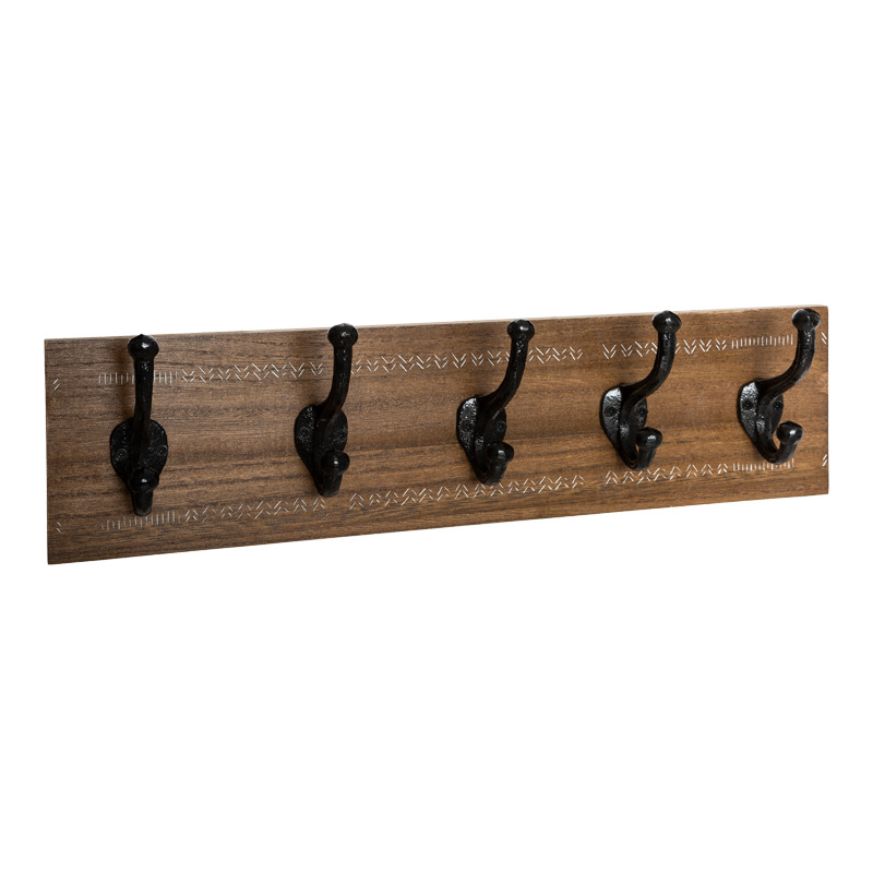 Закачалка за дрехи Terty от MDF в цвят орех 50x8.5x13см