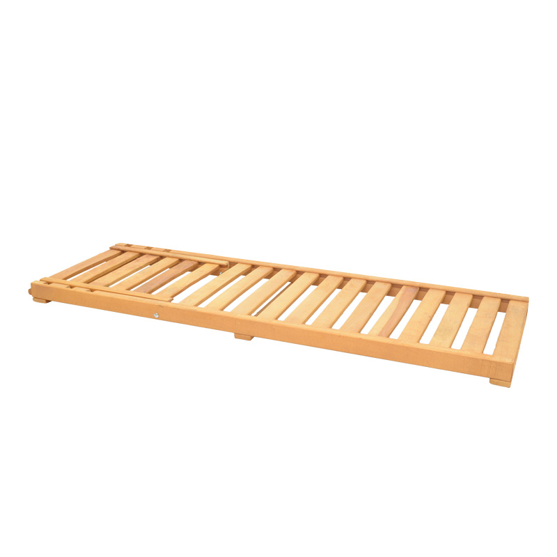 Шезлонг с възглавница Specta масив бук в естествен цвят 60x190x50см - Image 4