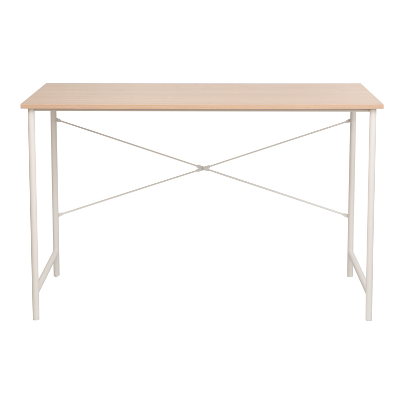 Работно бюро Senzia в естествен нюанс с бял метал 120x60x75см - Image 3