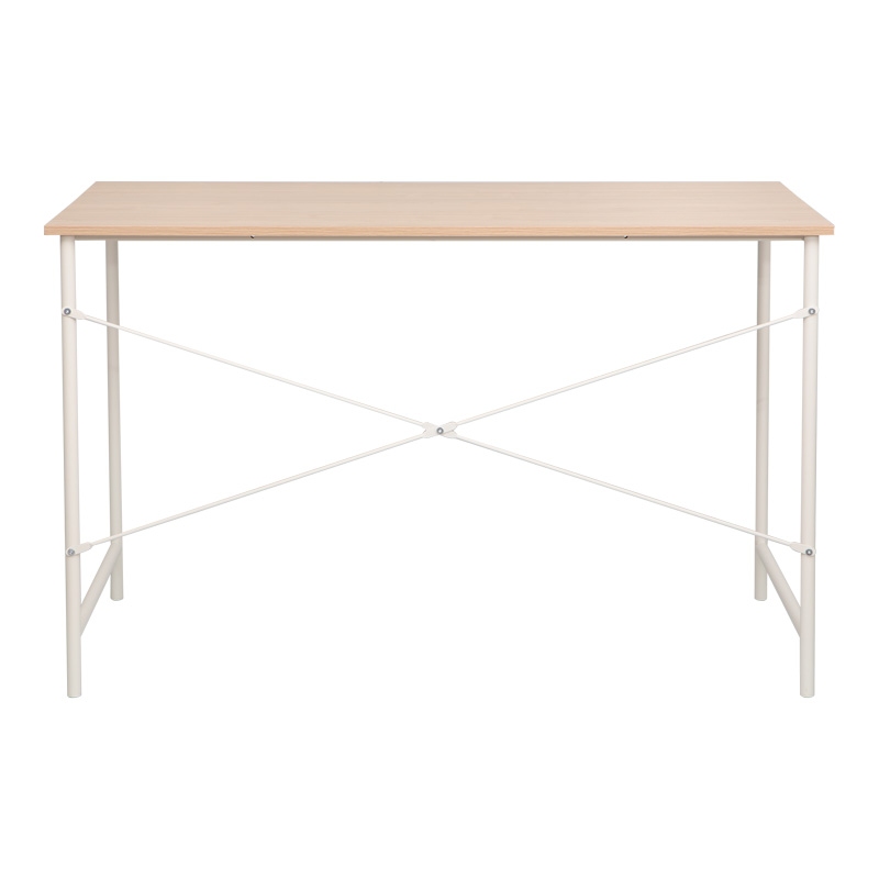 Работно бюро Senzia в естествен нюанс с бял метал 120x60x75см - Image 5