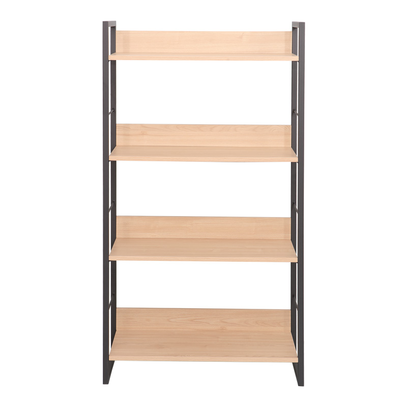 Библиотека Dorfie в естествен цвят с черен метал 70x30x124.5 см - Image 3