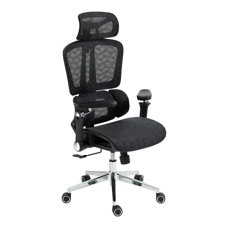 Офис стол Jeffer mesh в черен цвят 67x62x115-125 см - Image 7