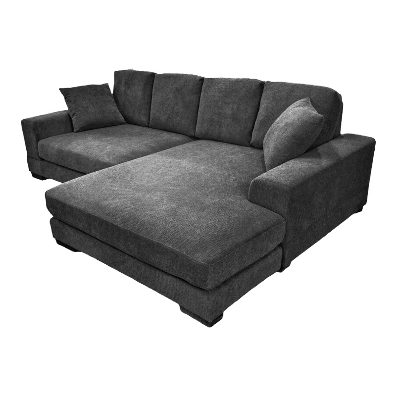 Ъглов диван Cornerdo с обръщаем плат в антрацитен цвят 265x175x85см - Image 3