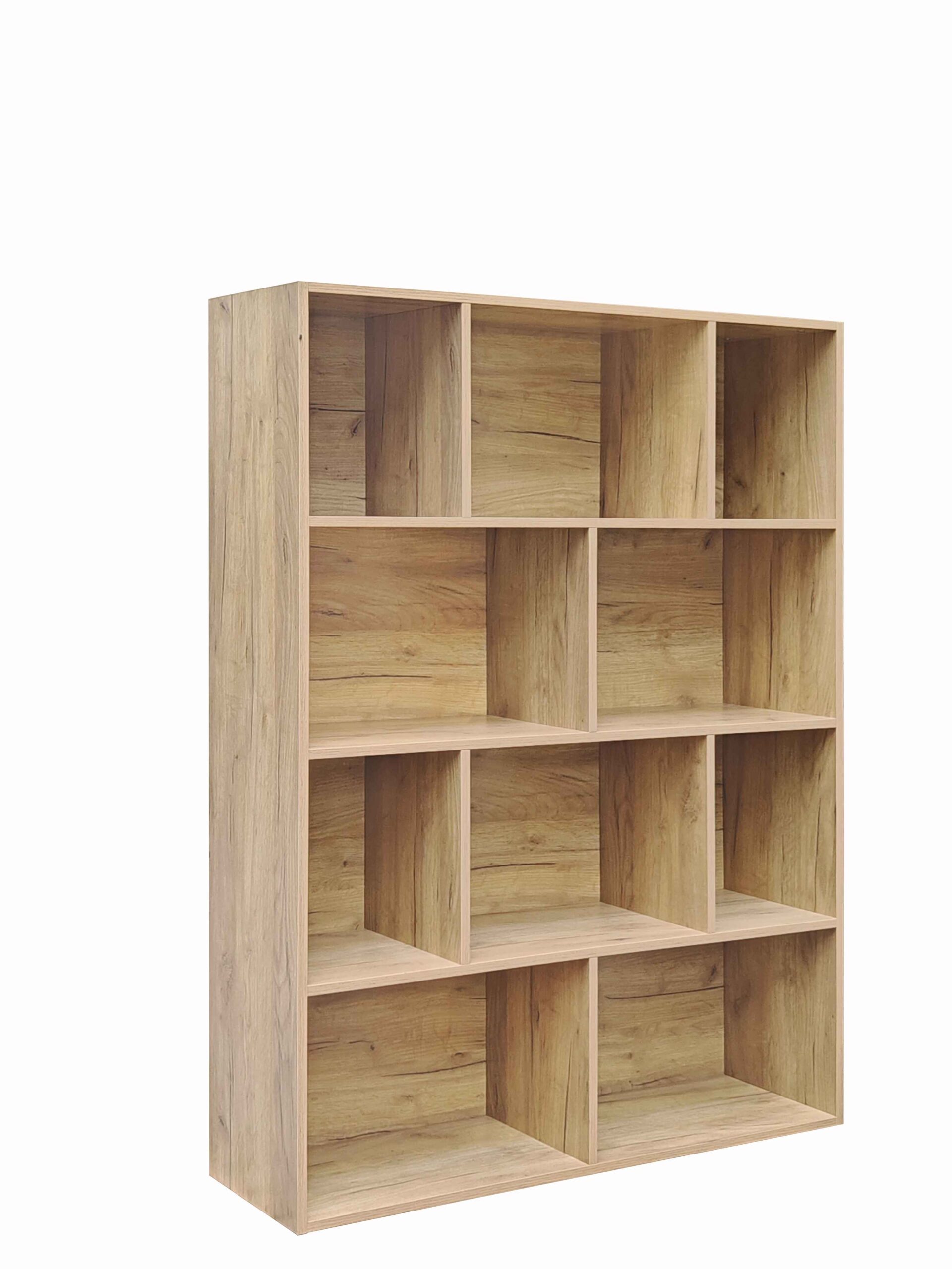 Библиотека Evergin от MDF в дъбов цвят 100x30x135 см - Image 2