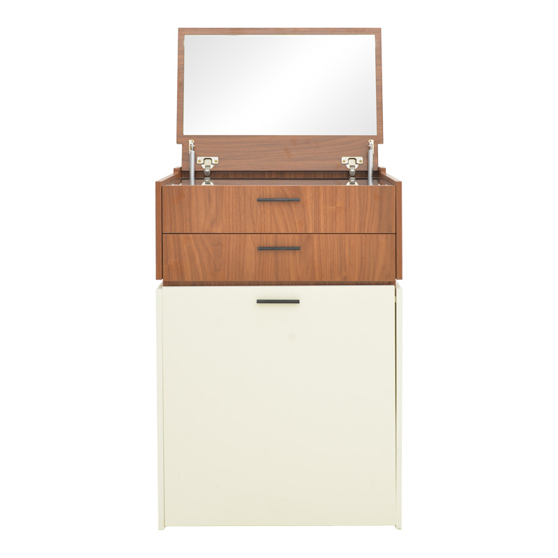 Шкаф за спалня Sonlen в цвят орех-крем 60x45x130 см - Image 4