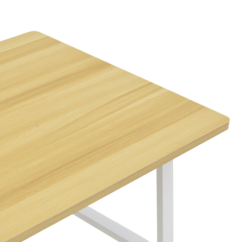 Работно бюро Ferje с MDF рафтове в светъл орех с бял нюанс 100x48x75см - Image 4